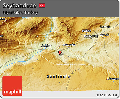 Physical 3D Map of Seyhandede