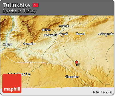 Physical 3D Map of Tüllükhise