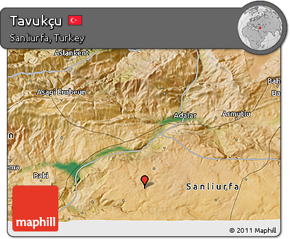 Satellite 3D Map of Tavukçu