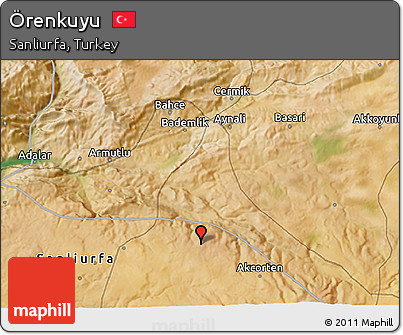 Satellite 3D Map of Örenkuyu