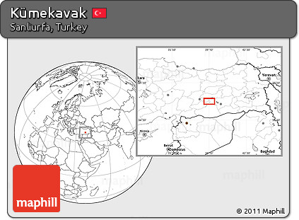Blank Location Map of Kümekavak
