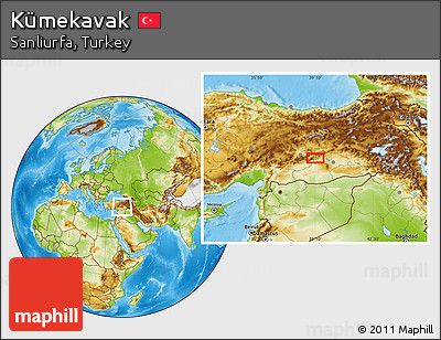 Physical Location Map of Kümekavak