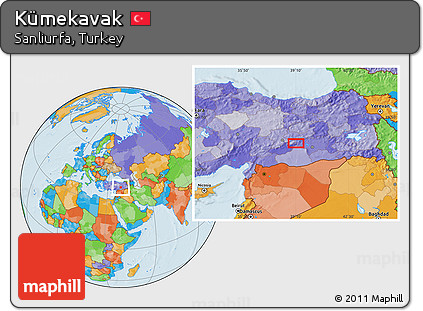 Political Location Map of Kümekavak