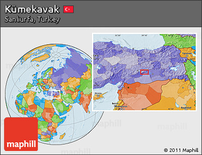 Political Location Map of Kümekavak