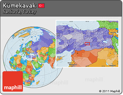 Political Location Map of Kümekavak