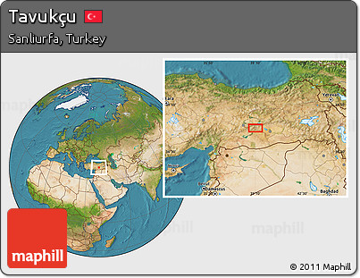 Satellite Location Map of Tavukçu