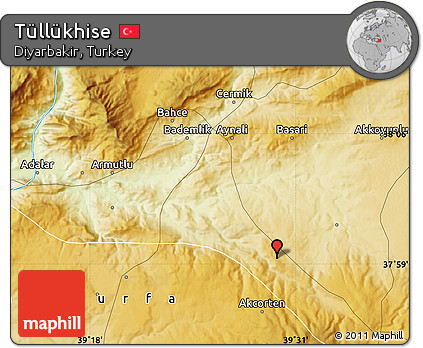 Physical Map of Tüllükhise