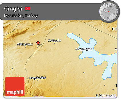 Physical 3D Map of Cingişi