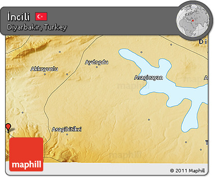 Physical 3D Map of İncili