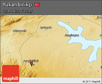 Physical 3D Map of Yukarıbitikçi