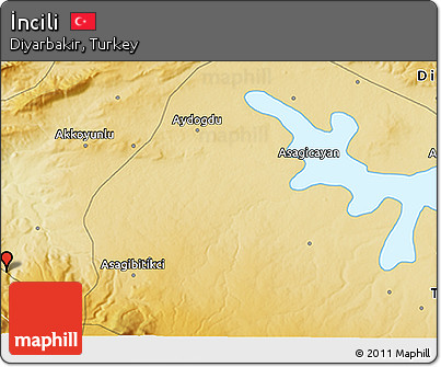 Physical 3D Map of İncili