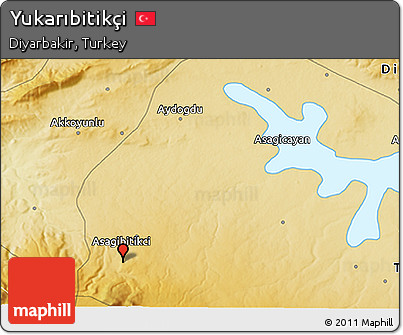 Physical 3D Map of Yukarıbitikçi