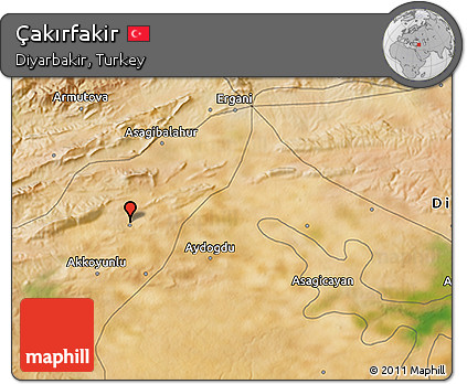 Satellite 3D Map of Çakırfakir