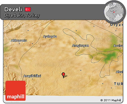 Satellite 3D Map of Develi