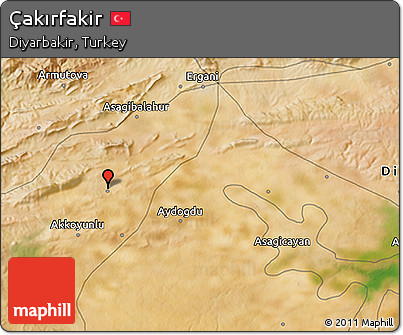 Satellite 3D Map of Çakırfakir