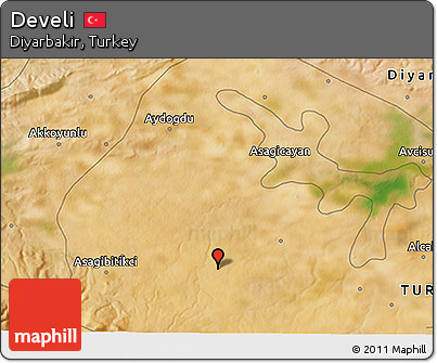 Satellite 3D Map of Develi