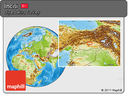 Physical Location Map of İncili