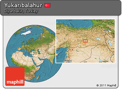 Satellite Location Map of Yukarıbalahur