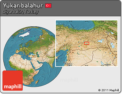 Satellite Location Map of Yukarıbalahur