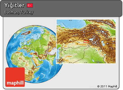 Physical Location Map of Yiğitler