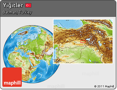 Physical Location Map of Yiğitler