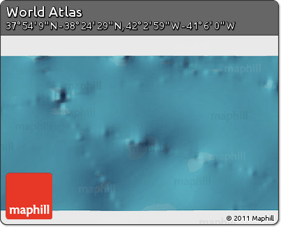 Satellite 3D Map of the Area around 38° 9' 19" N, 41° 34' 30" W