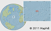 Savanna Style Location Map of the area around 38° 9' 19" N, 41° 34' 30" W, hill shading