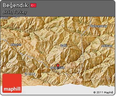Satellite 3D Map of Beğendik