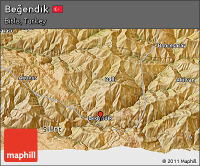 Satellite 3D Map of Beğendik