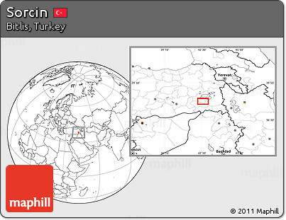 Blank Location Map of Sorcin