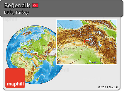 Physical Location Map of Beğendik