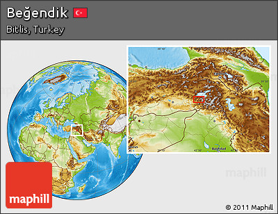 Physical Location Map of Beğendik