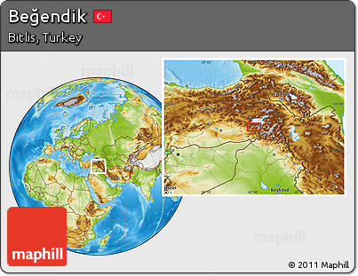 Physical Location Map of Beğendik