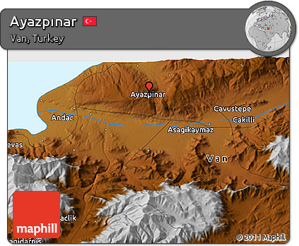 Physical 3D Map of Ayazpınar