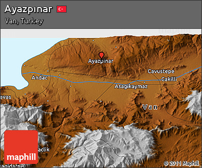 Physical 3D Map of Ayazpınar