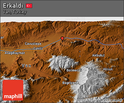 Physical 3D Map of Erkaldı