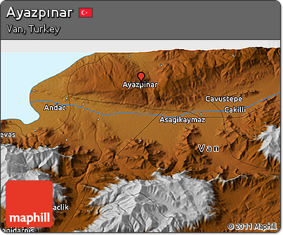 Physical 3D Map of Ayazpınar