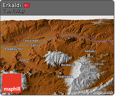 Physical 3D Map of Erkaldı
