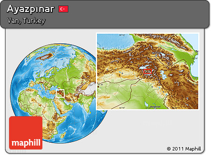Physical Location Map of Ayazpınar