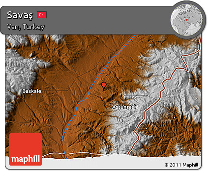 Physical 3D Map of Savaş