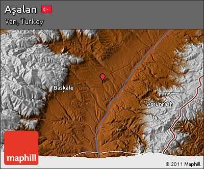 Physical 3D Map of Aşalan