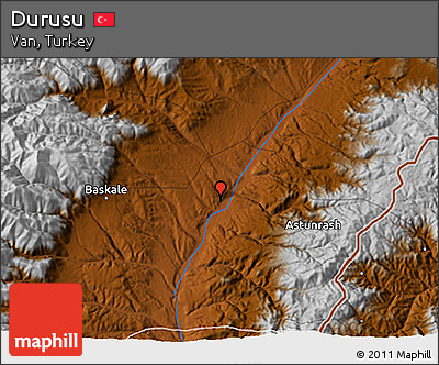 Physical 3D Map of Durusu
