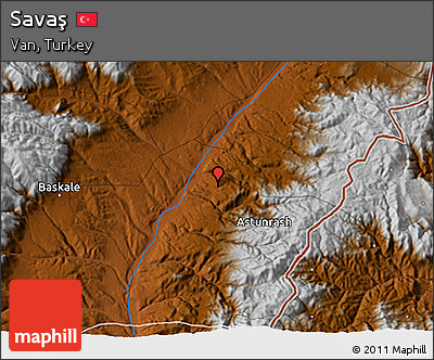 Physical 3D Map of Savaş
