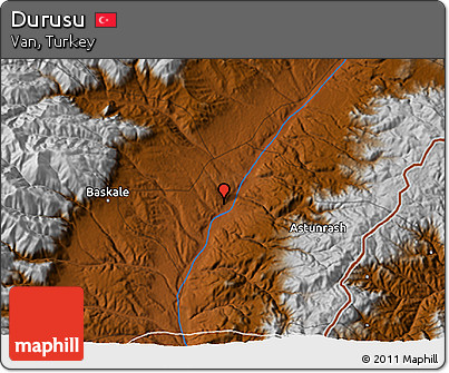 Physical 3D Map of Durusu