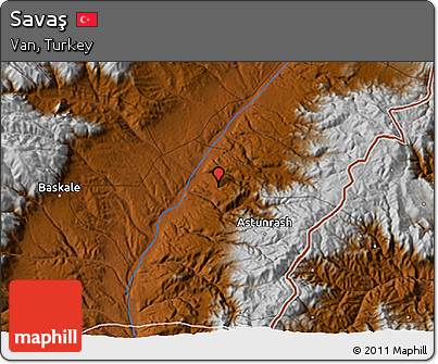 Physical 3D Map of Savaş