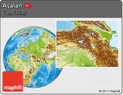 Physical Location Map of Aşalan