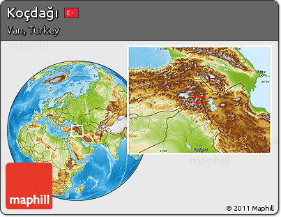 Physical Location Map of Koçdağı