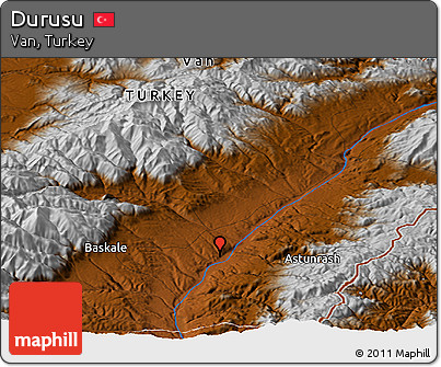 Physical Panoramic Map of Durusu