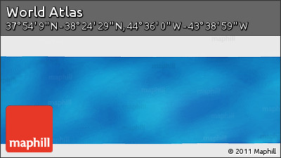 Physical Panoramic Map of the Area around 38° 9' 19" N, 44° 7' 30" W