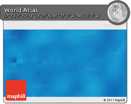 Physical 3D Map of the Area around 38° 9' 19" N, 44° 58' 30" W
